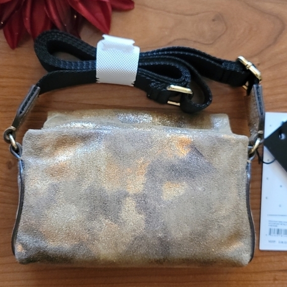 AIMEE KESTENBERG Brushed Metallic Gold Broadway Mini Crossbody - Picture 8 of 8